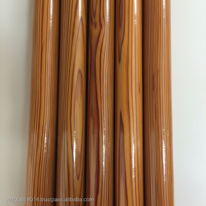 Palo de madera recubierto de PVC para MANGO de escoba con gancho de plástico, escoba de madera recubierta de pvc de 120X2,2 cm - Product Image 1