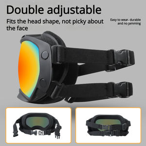 Lunettes de soleil écologiques à motif uni pour grands chiens, protection UV, coupe-vent, anti-sable, monture en TPU, verres en PC, utilisation toutes saisons - Product Image 5