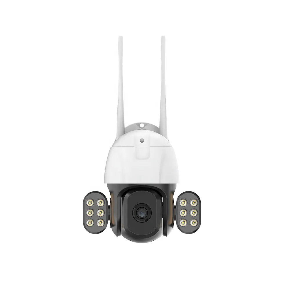 OEM 휴머노이드 추적 와이파이 감시 보안 CCTV PTZ 카메라 ICSEE Xmeye 8MP 무선 와이파이 야외 IP PTZ 홍수 빛 카메라