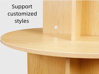 Étagère de présentation carrée double face personnalisée en bois pour supermarché, idéale pour lunettes de soleil, bijoux, jouets, aliments et boissons