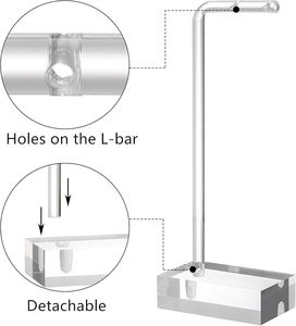 6 PCS <span class=keywords><strong>Acrylic</strong></span> Bông tai hiển thị đứng, rõ ràng đồ trang sức bán lẻ chủ, Bông Tai tổ chức đứng cho Vòng đeo tay <span class=keywords><strong>Bangle</strong></span>, Countertop - Product Image 3
