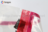 Sacs d'emballage en plastique transparent anti-effraction en LDPE avec logo personnalisé Seal Queen, conformes à la norme ICAO, épaisseur 100 microns, pour les produits hors taxes