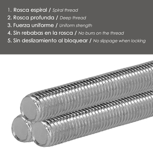 Barra filettata zincata, filettatura M24, lunghezza 1 metro - Product Image 4