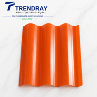 Tôle ondulée en polycarbonate à haute résistance pour toiture d'atelier et de bâtiment industriel