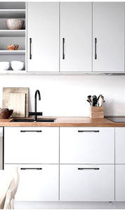 تصميم عصري من سبائك الألومنيوم الذهبية مقبض طويل معدني للمطبخ ودرج أثاث خزانة مقابض غرف النوم - Product Image 5