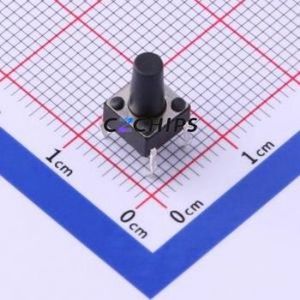 UK-B0202-G10-160 Tactile Switch Through hole-4P,6x6mm Switch Single Pole Single Throw Round Button 1.6N Through Hole - Product Image 1