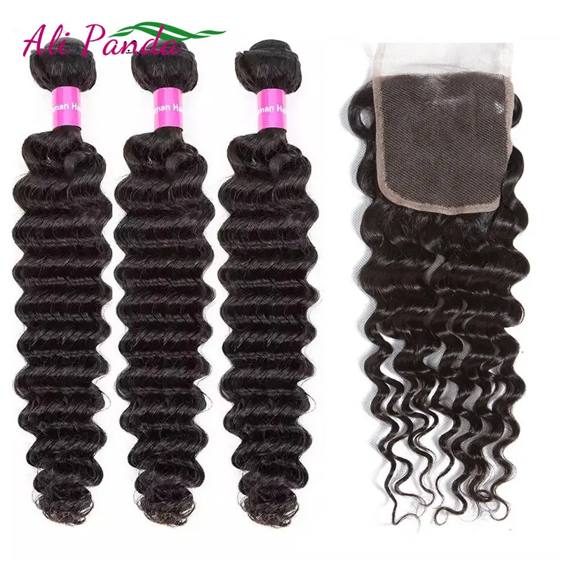 10a grade peruvian hair deep wave bundles 4 bundles deal, hair package deal, qingdao peruvian human hair in china