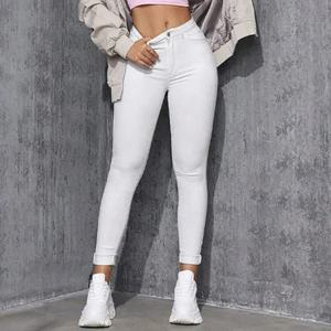 Celana <span class=keywords><strong>Jeans</strong></span> Denim High Waist Seksi, Stretchy, Skinny, Model High Rise, Streetwear, Slim Fit untuk Wanita - Product Image 5