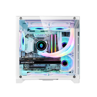 New Arrival Pc Computer Chassis Casing Desktop Case 3-side Glass Full Tower Computer Gaming PC Cases