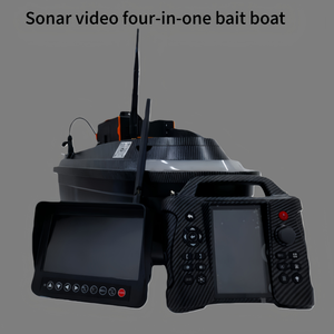 Bateau à appâts télécommandé Zhanlan Yuluda avec sonar, détecteur de poissons vidéo, quatre-en-un, positionnement GPS, catamaran 12V, Chine Zhanlan - Product Image 4