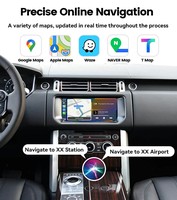 Interface CarPlay sans fil Android Auto Decord pour Land Rover/Jaguar 2017-2020 Harman 10.25'' Navigation Android Auto Airplay