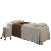 Ensemble de draps de table de massage blancs, plus épais, doux et résistants aux taches, draps et housses de massage