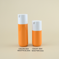 Flacon pompe sans air en PETG de 30 ml et 50 ml, flacon cosmétique vide, flacon sous vide pour lotion et sérum, emballage cosmétique