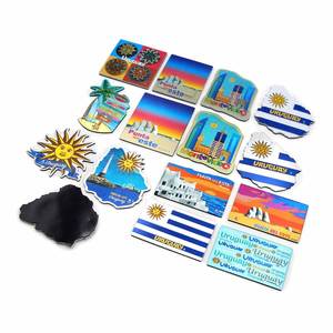 Factory Direct Price Tourist Souvenir Custom Photo Magnetic Sticker Low Moq Aluminum 3D Foil <b>Fridge</b> Magnets - Product Image 6