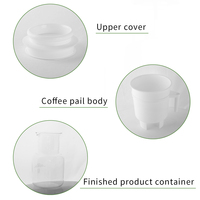 Cafetière portable 1650 ml en verre transparent blanc, résistante à la chaleur, pour café froid, avec filtre à mailles fines, pour la maison et la préparation de boissons glacées