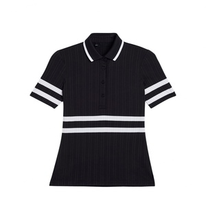 Ensemble short et haut imprimé pour femme, style preppy, respirant, col en V, taille haute, ceinture élastique, logo personnalisé, plissé, vêtements de golf - Product Image 6