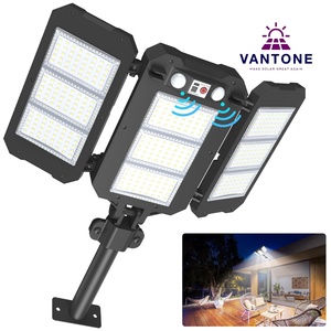 3 đầu năng lượng mặt trời tường ánh sáng ngoài trời Led cảm biến chuyển động IP65 không thấm nước an ninh không dây ABS vườn đèn - Product Image 1