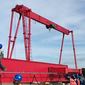 15-50톤 A형 유압식 단일 거더 갠트리 크레인, 10m 리프팅 높이, 1년 보증-화다 중공업 공장 가격 - Product Image 4