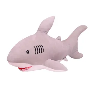 Wholesale Custom Soft Blue Shark Stuffed Plush Toy Shark Pillow Sea Animal Plush Toy Children Gift Home Car decoration