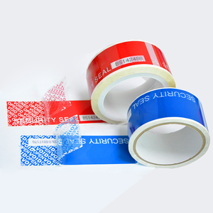 Red Color Tamper Evident Security VOID Seal <b>Tape</b> with Perforation and Unique Number - Product Image 2