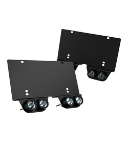 Cadre de plaque d'immatriculation universel 12V en aluminium, norme européenne et américaine, pour pare-chocs avant de <span class=keywords><strong>voiture</strong></span>, avec éclairage auxiliaire LED pour <span class=keywords><strong>voiture</strong></span> - Product Image 1