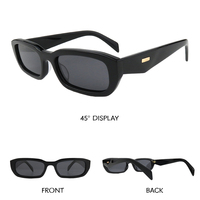 Lunettes de soleil rectangulaires en acétate tendance et best-seller - Protection UV de haute qualité, lunettes de soleil tendance pour hommes et femmes
