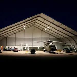 Gran avión hangar Comercio Marco Tienda Móvil PVC avión refugio almacén tienda para helicóptero avión estructuras de almacenamiento tienda