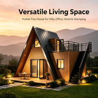 Casa Modular de 2 Pisos Personalizada de Fábrica, Revestimiento de Madera, Estructura de Acero, Villa Móvil de Ocio, Oficina, Escuela, Escaleras, Balcón
