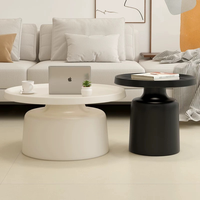 Mesa de Centro de Metal para Apartamentos Pequeños, Diseño Moderno, Muebles de Sala de Estar Duraderos y Ecológicos