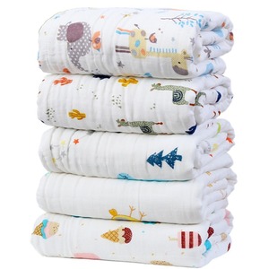 Manta con estampado de <span class=keywords><strong>gasa</strong></span> para bebé, edredón y Bata a juego, manta de bebé con dibujos animados de viento y otoño - Product Image 2