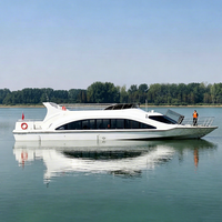 Nouveau bateau de croisière en fibre de verre de 21 m (71,1 pieds) de qualité supérieure avec sièges confortables pour les excursions côtières et le transport de passagers à vendre