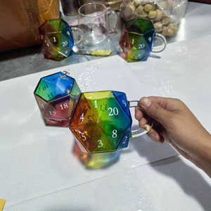 Cầu Vồng D20 Xúc Xắc Cốc Đa Diện Xúc Xắc Cốc Cà Phê Với Xử Lý Trò Chơi Đêm Uống Cốc Quà Tặng Cho Tưởng Tượng RPG Những Người Yêu Thích - Product Image 3