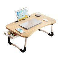Support de bureau moderne en bois et métal, pliable, réglable en hauteur, pour ordinateur portable et support de livre, pour la maison, le bureau et l'ordinateur