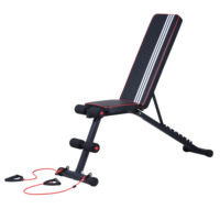 Banc de musculation professionnel pour exercices de force, banc de gym avec haltères pour sit-ups