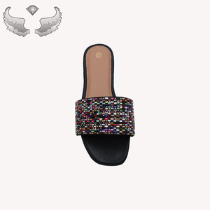 High-quality Design Casual Woven Sequin <b>Outdoor</b> Low MOQ for Trial Wholesale Lightweight Rhinestones Women's Sandals and <b>slippers</b> - Product Image 6