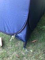 Toilette de camp de tente de douche extérieure portable avec sac de transport pour le camping en plein air et les vestiaires