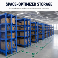 Étagères de stockage en acier métallique multi-niveaux, robustes, résistantes à la corrosion, pour entrepôt, OEM ODM
