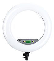 LR-480AII 50W NiceFoto18\" 3200-6500K Anneau lumineux LED Dimmable Diva avec diffuseur et support miroir pour éclairage de studio de maquillage