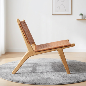 Sillón de Salón <span class=keywords><strong>Girona</strong></span> Masaya con Diseño Tradicional y Correa de Cuero, Estilo Tejido, para Uso <span class=keywords><strong>en</strong></span> Hospitales o Escuelas - Product Image 2
