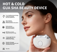 Appareil de beauté pour le soin du visage et du cou, nouveau modèle OEM ODM, outil de sculpture du visage, 7 modes de massage par vibration chaude et froide pour le lifting du visage et du cou