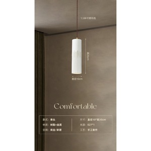 Nordic Style Three-Head French Retro Pendant Lamp for Bedroom <b>Dining</b> Room Living Room Study Unique Creative Bedside Chandelier - Product Image 3