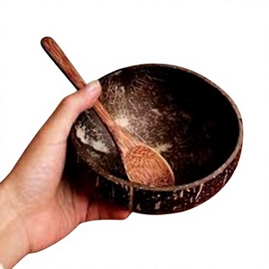 Eco-friendly Raw Coconut Bowl 100% Natural Organic Kitchen Set Handmade From Coconut Shells Made in Vietnam - Product Image 1