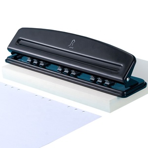 Máy Đục Lỗ 9 Lỗ Tùy Chỉnh Hình Chữ Nhật Tiện Dụng Cho Giấy Kích Thước B5, Máy Đục Lỗ Giấy Buộc Dây Cá Nhân Màu Đen Có Thể Điều Chỉnh, Máy Đục Lỗ 9 Lỗ - Product Image 1