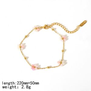 Conjunto de Joyas de Lujo INS con Colgante de Flor de la Suerte de Cinco Pétalos, Pulsera, Anillo, Pendientes y Collar con Concha para - Product Image 5