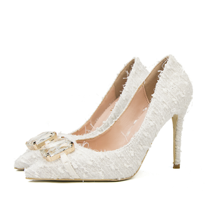 Euro Americano alla moda e sexy del locale notturno con <span class=keywords><strong>tacchi</strong></span> sottili sharp dita dei piedi e lucido di cristallo <span class=keywords><strong>tacchi</strong></span> buckleshigh - Product Image 3