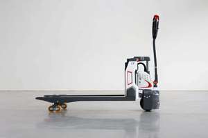 Transpalette électrique HSLLIFT 2 tonnes à batterie lithium 2000KG 48V15AH, largeur de fourche 550/685MM, déplaceur latéral électrique, pneus pneumatiques - Product Image 4