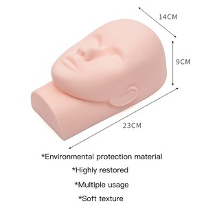 Jeringa de inyección de acupuntura para masaje de extensión de pestañas de alto grado Microblading PMU tatuaje práctica modelo cabeza de maniquí - Product Image 6