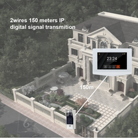 Interphone vidéo intelligent Wi-Fi pour appartement, connexion 2 fils, solution IP Tuya, interphone pour 4 appartements, déverrouillage via l'application Tuya, prix usine
