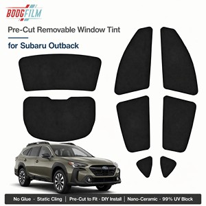 Kit de Tintado de Ventanas Precortado para Subaru <span class=keywords><strong>Outback</strong></span> 2025 2026, Juego Completo para Vagoneta, Película Removible de Adhesión Estática, Instalación DIY - Product Image 1