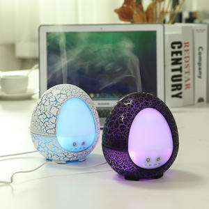 Diffuseur d'arômes YX-264 à motif craquelé, humidificateur ultrasonique 200 ml, mini diffuseur de bureau avec lumière et minuterie pour la maison - Product Image 1